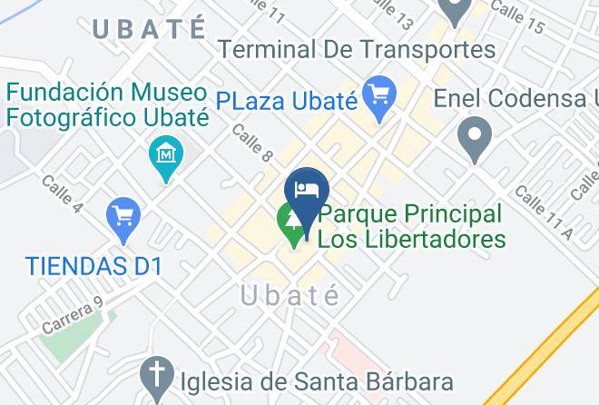 Ubate - Hotel Y Restaurante La Casona Del Parque Maps