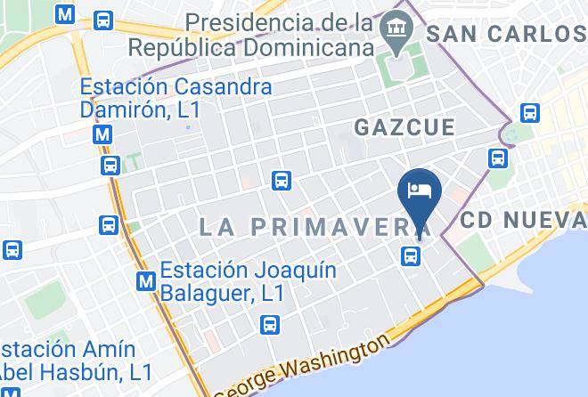 Santo Domingo De Guzman - Hotel La Casona Dorada Maps