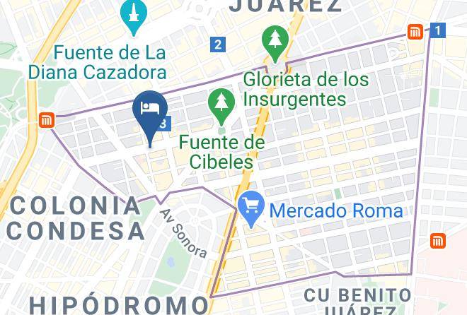 Cuauhtemoc - Hotel La Casona Maps