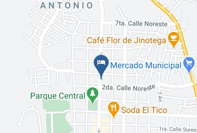 Jinotega - Hotel La Casona Maps