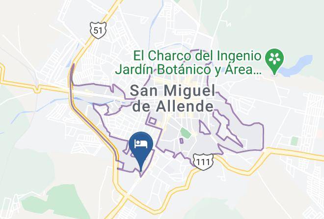 San Miguel De Allende - Hotel La Casona Maps