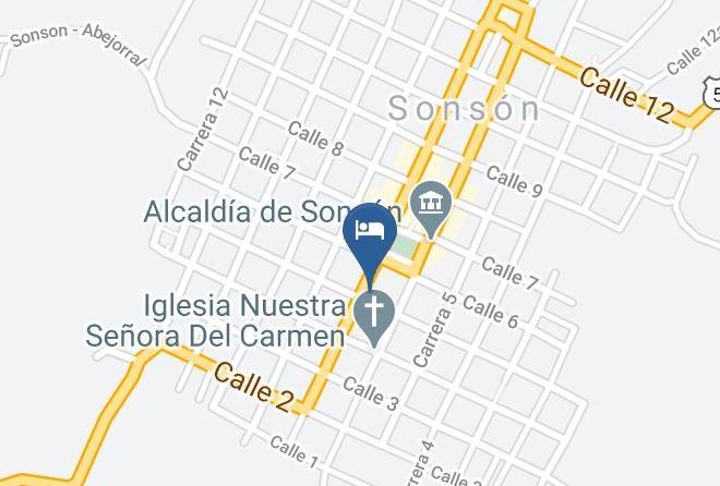 Sonson - Hotel La Casona Maps