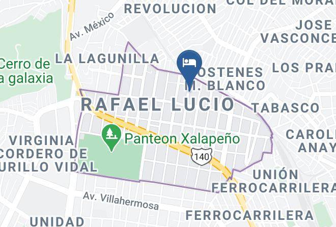 Xalapa - Hotel La Cayena Maps