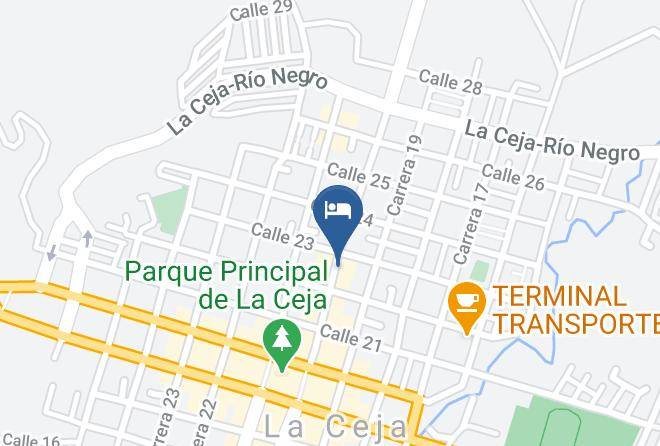 Hotel La Ceja Map