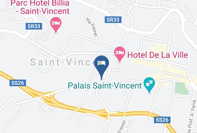 Aosta - Hotel La Chance Maps