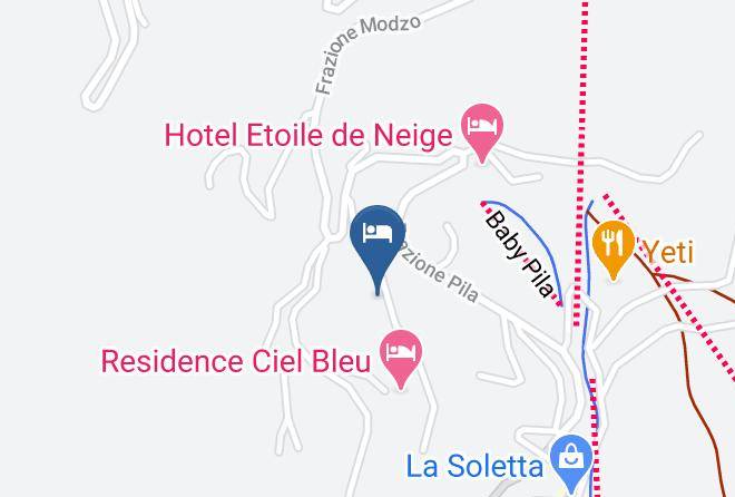 Aosta - Hotel La Chance Ristorante E Centro Benessere Maps