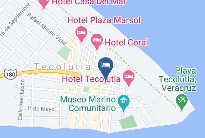 Tecolutla - Hotel La China Maps