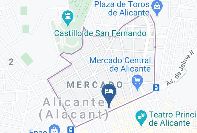 Alicante - Hotel La City Mercado Maps