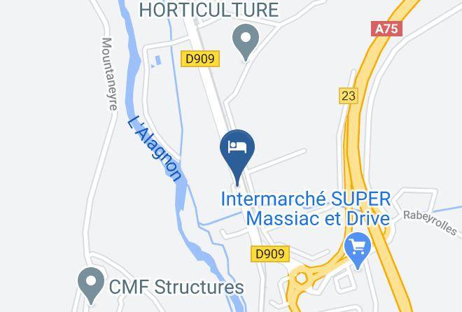 Cantal - Hotel La Colombiere Maps