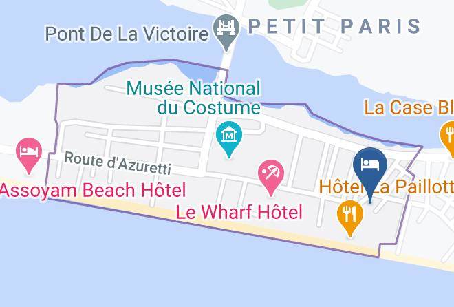 Grand Bassam - Hotel La Commanderie Maps