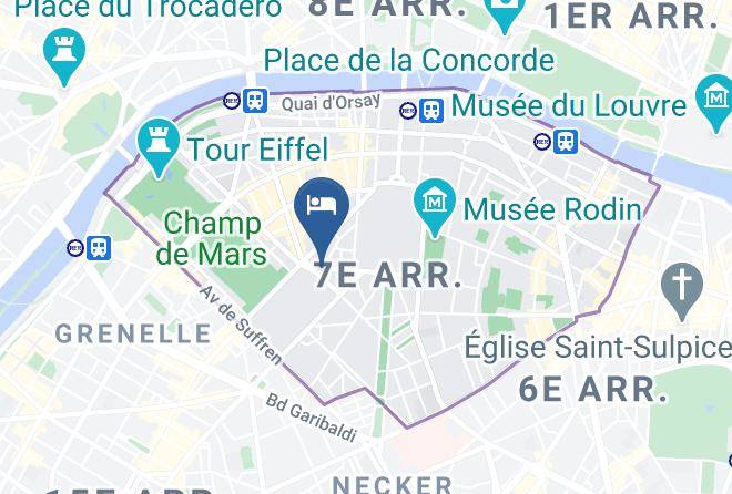 Paris - Hotel La Comtesse Tour Eiffel Maps