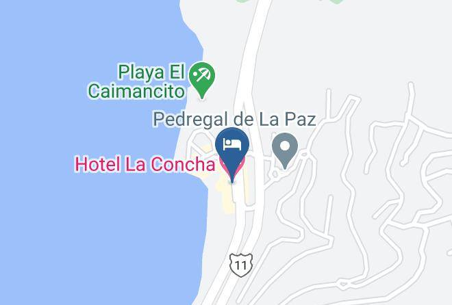 La Paz - Hotel La Concha Maps