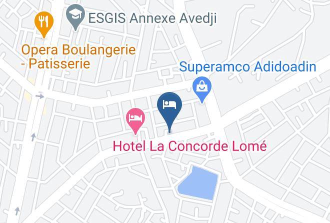Golfe - Hotel La Concorde Lome Maps