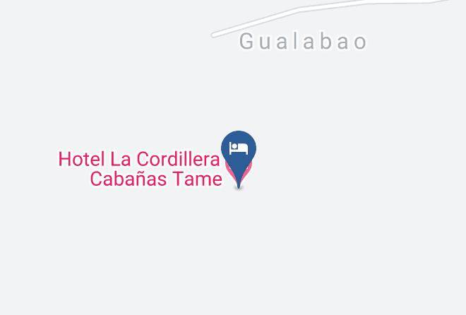 Hotel La Cordillera Cabanas Tame Map