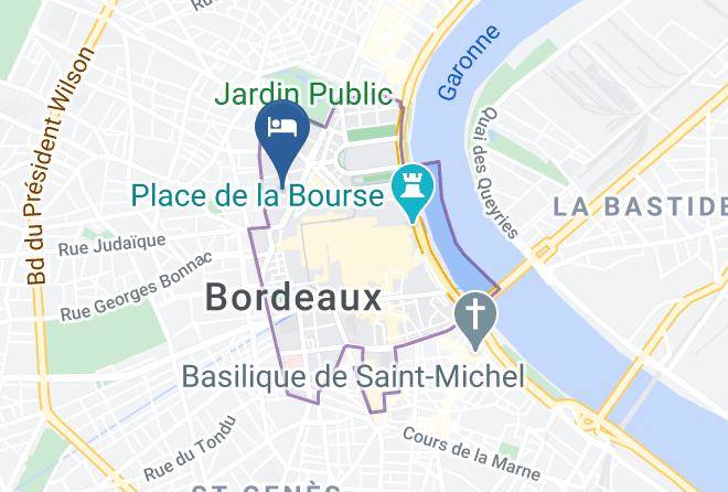 Gironde - Hotel La Cour Carree Bordeaux Centre Maps