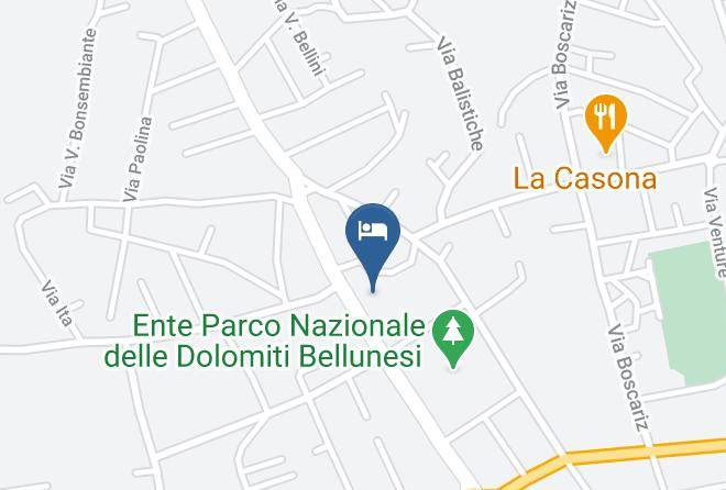 Belluno - Hotel La Cuba Maps