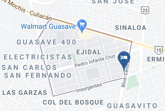 Guasave Municipality - Hotel La Cuchilla Hotel Maps