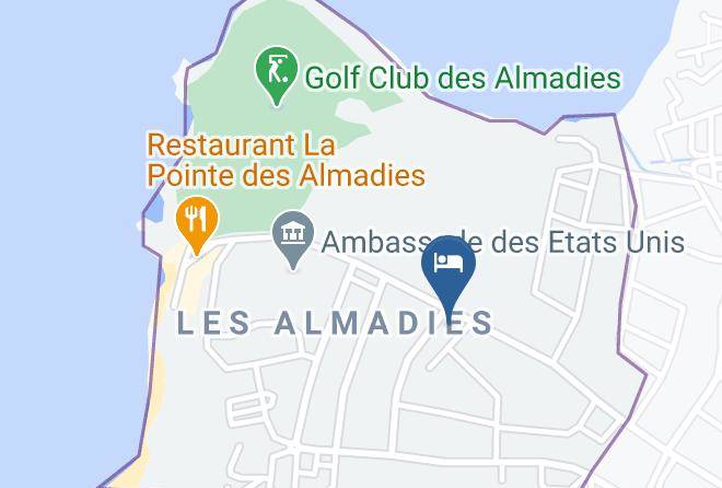 Dakar - Hotel La Detente Dakar Almadies Maps