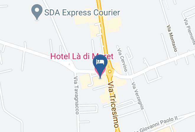 Udine - Hotel La Di Moret Maps