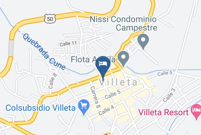Villeta - Hotel La Embajada De Cune Maps