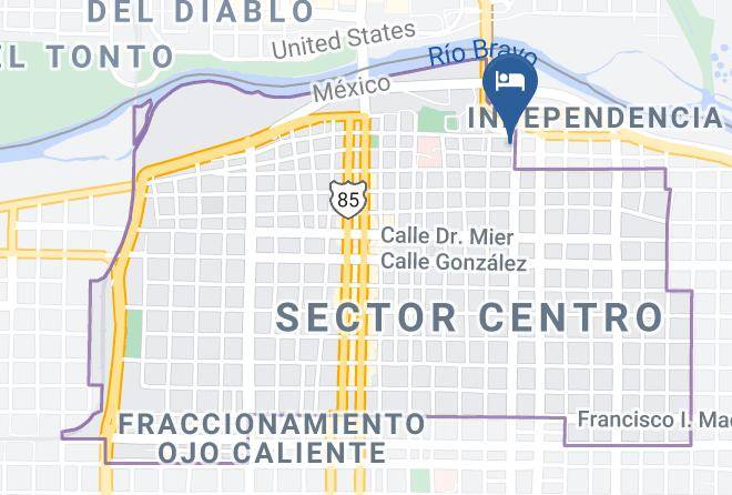 Nuevo Laredo - Hotel La Embajada Maps