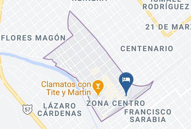 Sabinas - Hotel La Estacion Maps