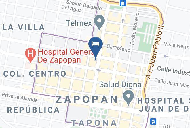 Zapopan - Hotel La Estancia De Don Jose Maps
