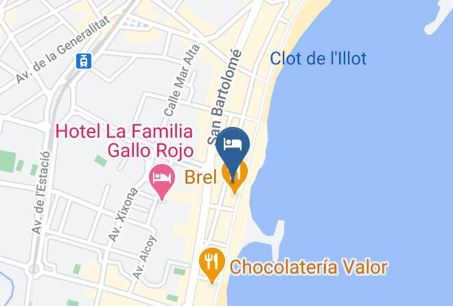 Alicante - Hotel La Familia Y Restaurante El Titi Maps