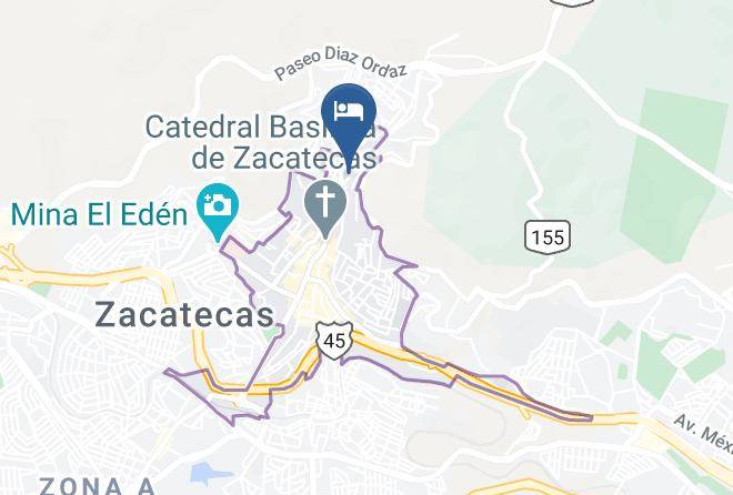 Zacatecas Zacatecas Centro - Hotel La Finca Del Minero Maps