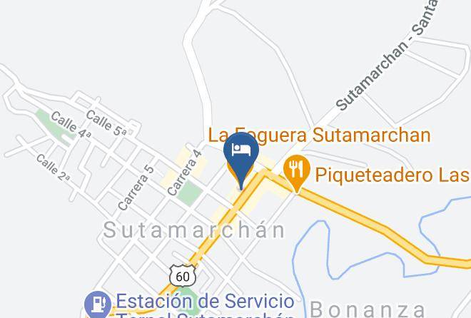 Sutamarchan - Hotel La Fogata Maps