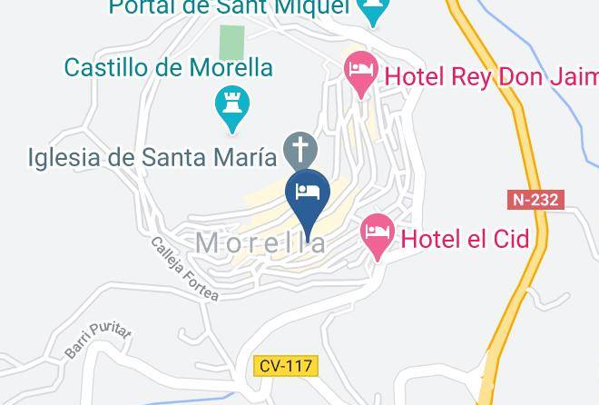 Castellon - Hotel La Fonda Moreno Maps