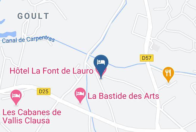 Vaucluse - Hotel La Font De Lauro Maps