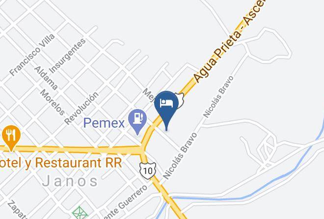 Janos Municipality - Hotel La Fuente Maps