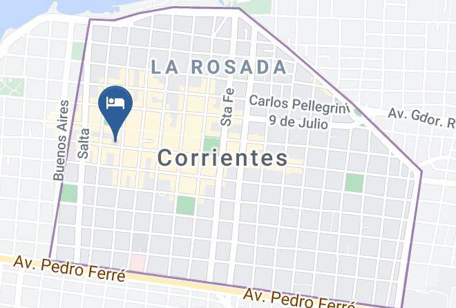 Corrientes - Hotel La Galeria Maps