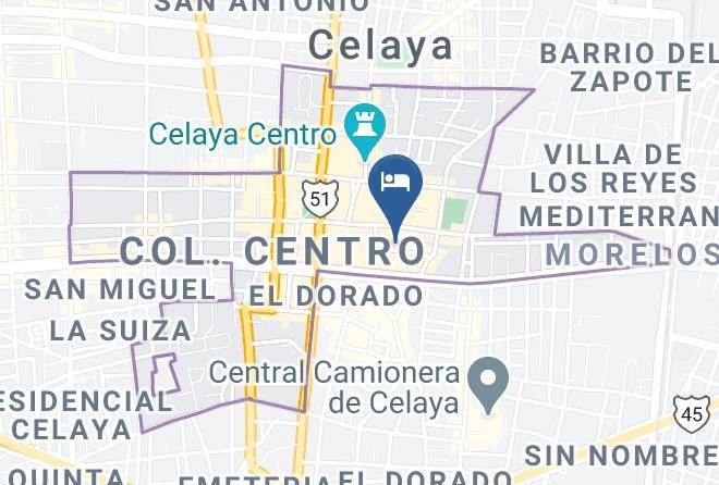 Celaya - Hotel La Gavia Maps