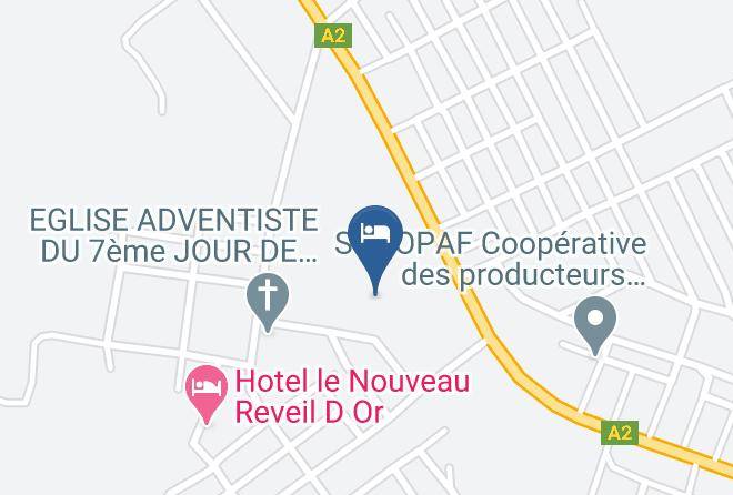Gagnoa - Hotel La Gazelle Maps