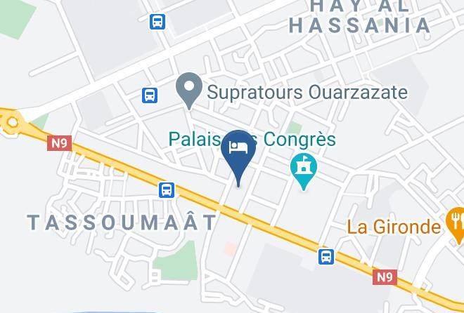 Ouarzazate - Hotel La Gazelle Maps
