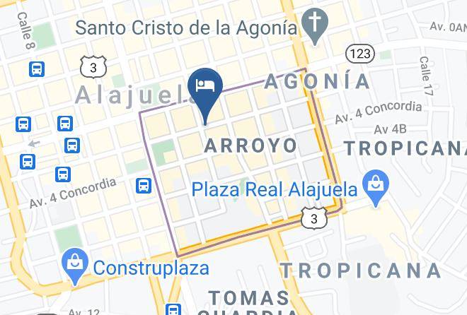 Alajuela - Hotel La Guaria Inn & Suites Maps