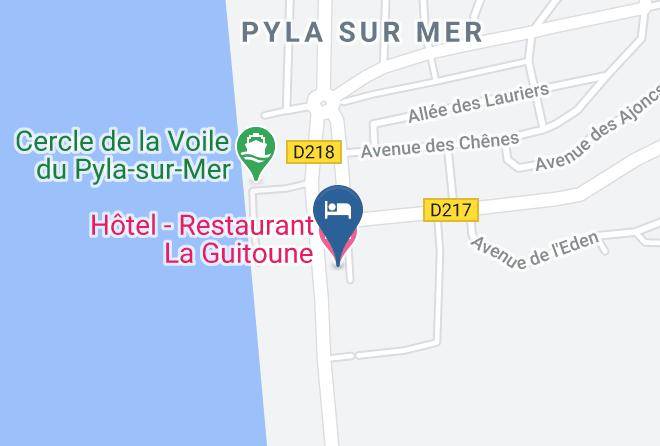Gironde - Hotel Restaurant La Guitoune Maps