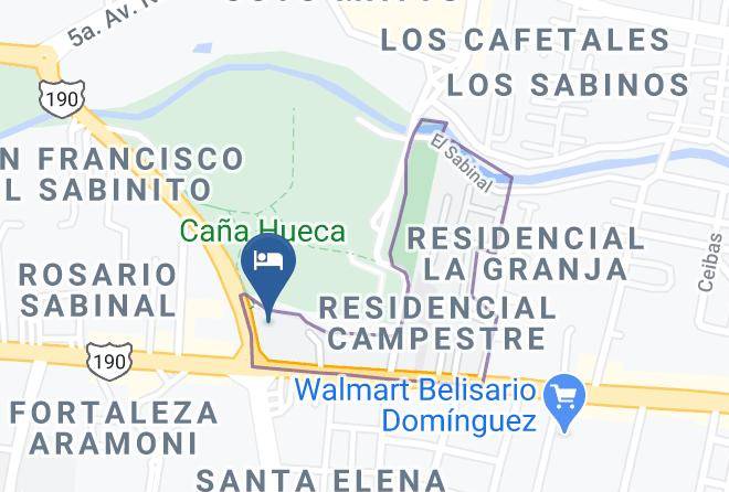 Tuxtla Gutierrez - Hotel La Hacienda Maps
