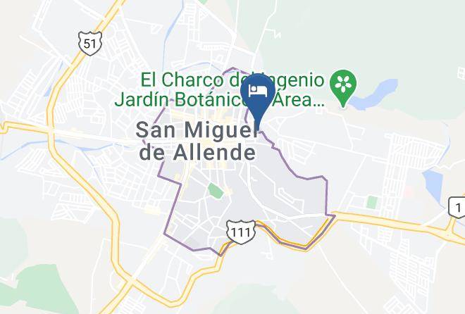 San Miguel De Allende - Hotel La Huerta Maps