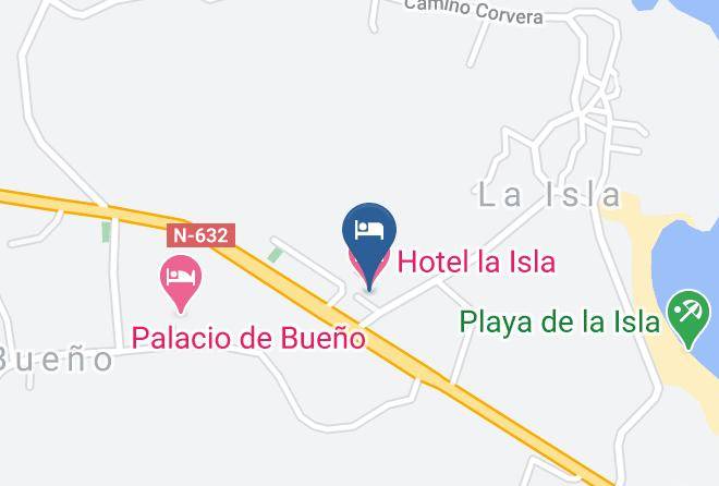 Asturias - Hotel La Isla Maps