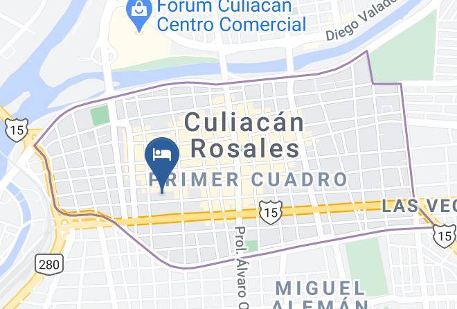 Culiacan - Hotel La Jolla Express Maps