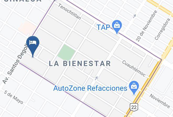 Ahome - Hotel La Jolla Los Mochis Maps