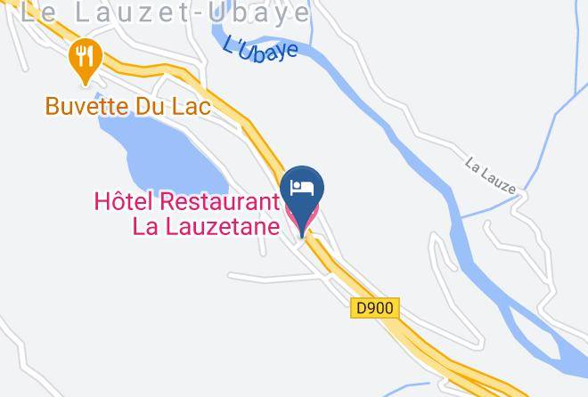 Hotel Restaurant La Lauzetane Map