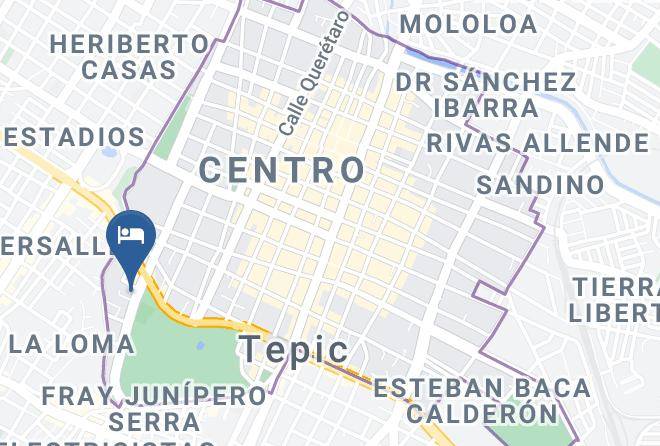 Tepic - Hotel La Loma Maps