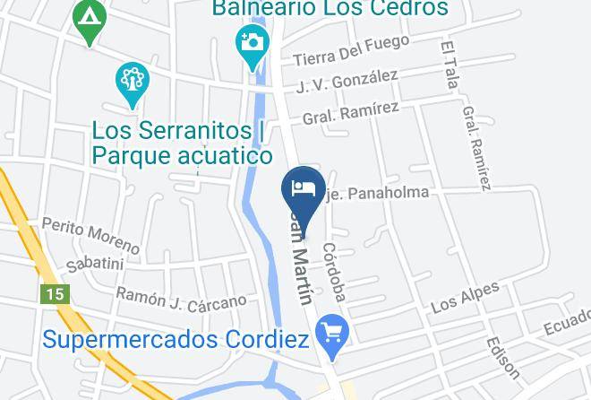 San Alberto Department - Hotel La Lucre Maps
