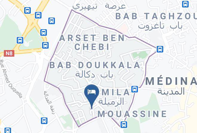 Marrakesh - Hotel La Maison Arabe Maps