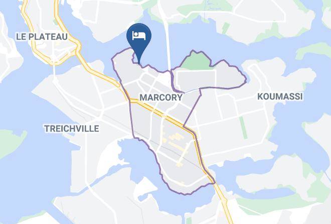 Abidjan - Hotel La Marree Bleue Maps