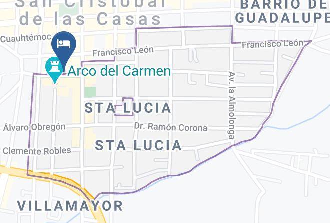 San Cristobal De Las Casas - Hotel La Media Luna Maps
